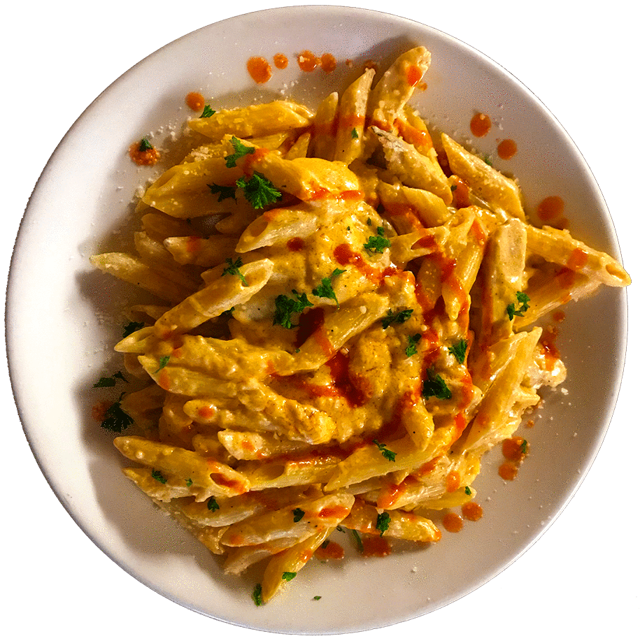 Buffalo Chicken Alfredo at Spaghetti Benders