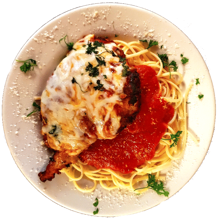 Chicken Parmesan at Spaghetti Benders